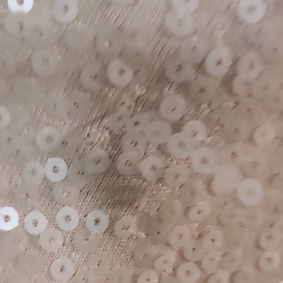 Iman Ivory Long Sequin Wrap - Picture 4 of 4